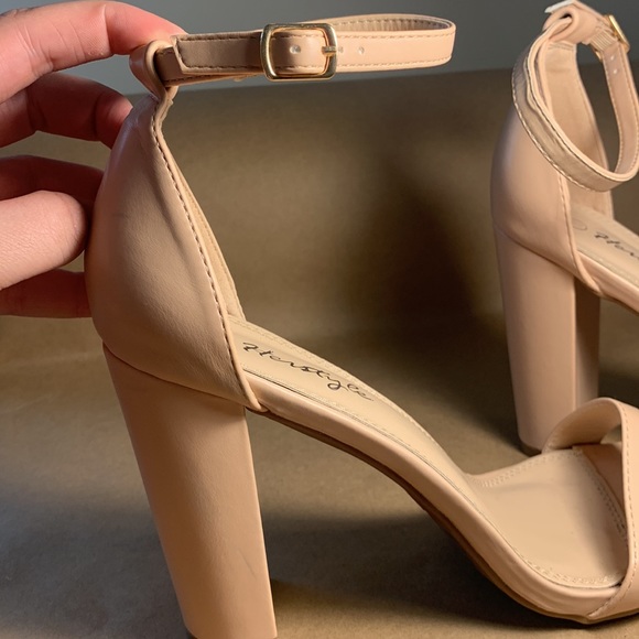 Herstyle Rosemmina Womens Open Toe Ankle Strap Chunky Block Heel Sandals 10M - Picture 4 of 7